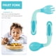 thumbnail image 4 of 1 juego de cuchara y tenedor de acero inoxidable para niños zurdos, kit de tenedor y cuchara para niños, utensilios para niños pequeños, 4 of 8
