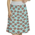 thumbnail image 1 of Women's Oktoberfest Salty Pretzels Snacks A-line Printed Skirt Casual Wear, M, Sky Blue Ivory Redwood, by Ambesonne, 1 of 6