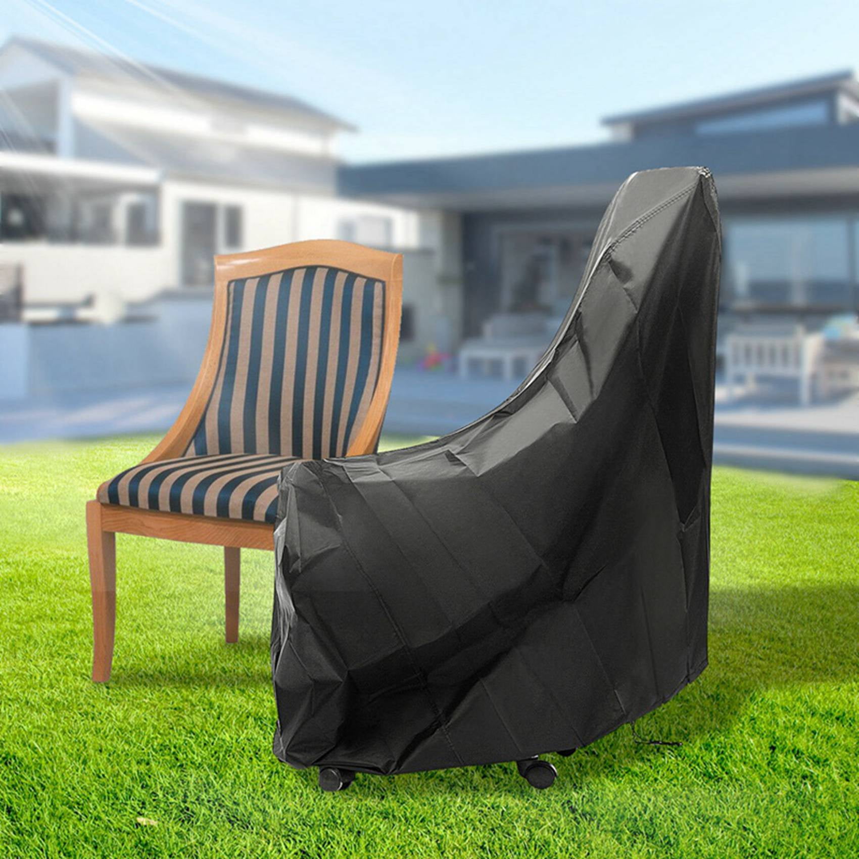 2X Waterproof Chair Cover Outdoor High Back Patio Stacking Furniture Protection