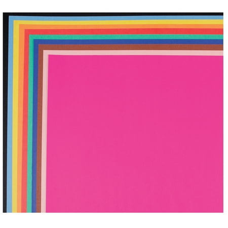 School Smart Railroad Board Poster Paper  22 x 28 Inches  Assorted Colors  Pack of 25