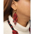thumbnail image 3 of Red and Black Seed Bead Jewelry Set – Statement Necklace, 3 of 9