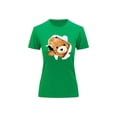 thumbnail image 1 of Playera Blusa Con Impresion De Oso Saliendo Del Pecho Ropa Para Mujer Color Verde Talla Mediana Marca Emil SaEs, 1 of 4