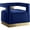 Navy-Gold, variant on Meridian Furniture Armani 18.5"H Velvet Accent Chair in Black and Gold