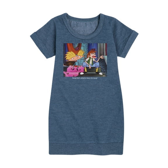 Hey Arnold! - Stoop Kid - Toddler And Youth Girls Fleece Dress