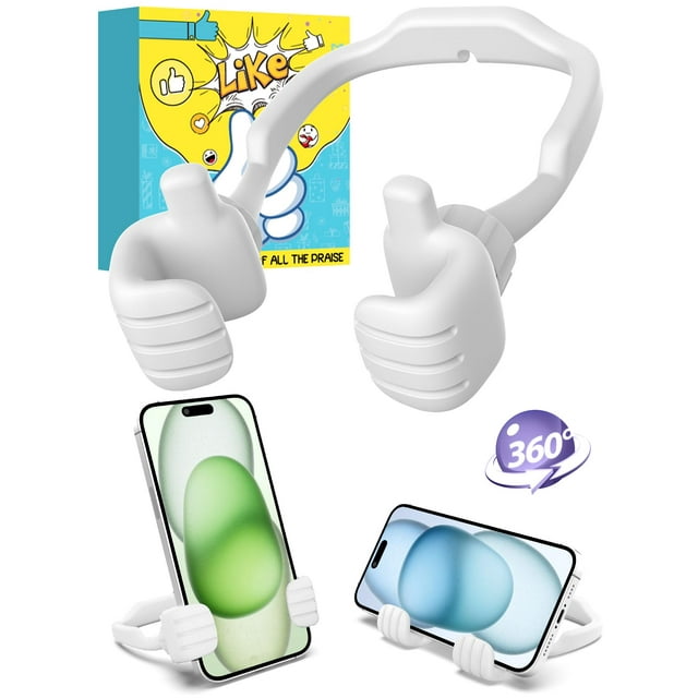 Soporte para teléfono CALDEVER, regalo de Navidad con los pulgares hacia arriba