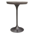 thumbnail image 5 of Beckham 30" Round Bar Height Table w/ Solid Mango Wood Top in Grey Finish w/ Gun Metal Base by Diamond Sofa, 5 of 7