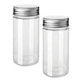 thumbnail image 3 of Elodie 2 Pieces Clear Jars with Lids Canning Jar for Cookie Moisturizers DIY Crafts, 3 of 8