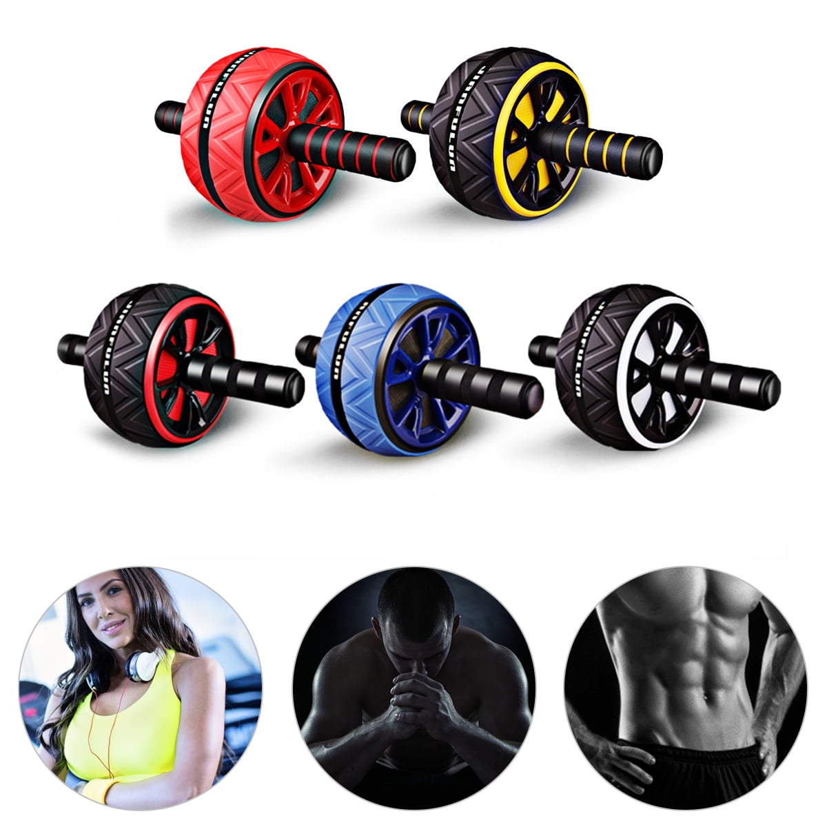 Wheel Exercise Gym Roller Abdominal Muscle Fitness Core Roller Beautiful Leg Equipment ABS