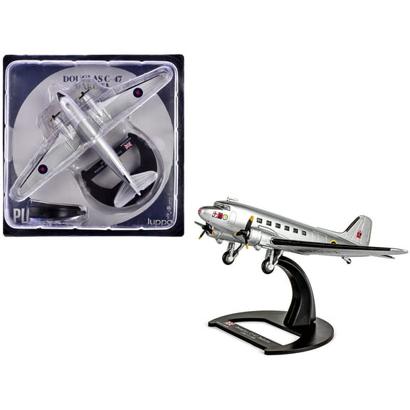 Douglas C-47 Dakota Transport Aircraft Royal Air Force (1945) "Planes of WWII" Series 1/144 Diecast Model Airplane by Luppa