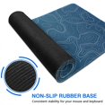 thumbnail image 4 of White Solid Line and White Dashed Line Blue Bottom Graph desk Mouse Padwaterproof,rubber+multispandexwashable Line Series Gaming Mouse PadDesk Pad for Office Home Game 31.5x15.7inches, 4 of 7