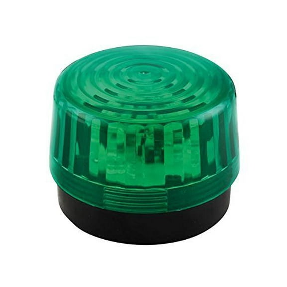 Velleman HAA100GN Led Flashing Light, 1 Grade to 12 Grade, 12 VDC, 3.93" Diameter, Green - HAA100GN