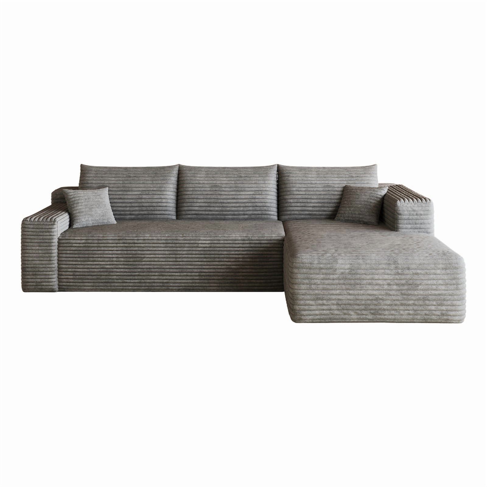 103" Cloud Sectional Sofa, Modern L-Shaped Modular Couch with Chaise Lounge, Minimalist Comfort Deep Seat Sofa for Living Room, Apartment, Bedroom, No Assembly Required