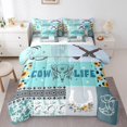thumbnail image 1 of Western Bed in a Bag Queen Comforter Set 7 Piece Longhorn Bull Skull Bedding Sets,Bohemian Dream Catchers Sheet Set Exotic Geometry Aztec Bed Set,Patchwork Cowhide Sunflower Cowgirl Decor, 1 of 5