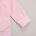 thumbnail image 5 of Toddler Baby Girls Boys Letter Print Crewneck Pullover Sweatshirt Solid Color Fall Winter Clothes, 5 of 7