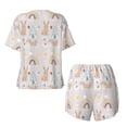 thumbnail image 5 of Naloa Animals In Tribe Women's Short-Sleeved Pajama Set, Loungewear, Summer pajamas, Breathable Cozy - 4X-Large, 5 of 9