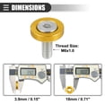 thumbnail image 4 of Unique Bargains 6 Pcs Finishing Countersunk Fender Bumper Washers Engine Bay Fastener Kit for Motorcycle Gold Tone, 4 of 7