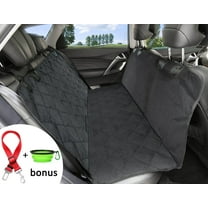 HJZ Waterproof Pet Hammock dog Car Back Seat Cover in Black