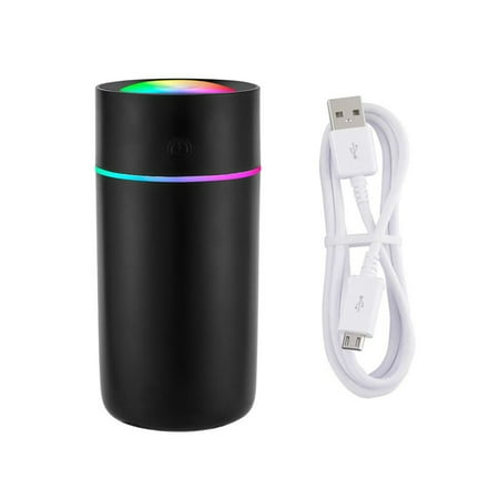 

Air Humidifier Silent Color Light Diffuser Portable Pocket Automatic Timer Mist Maker Black