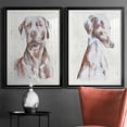 thumbnail image 5 of Wexford Home Sitting Dog I Premium Framed Print, 30.5" x 42.5" - Ready to Hang, Black (Set of 2), 5 of 9