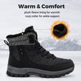 thumbnail image 3 of Fittington Men's Wide Warm Lined Winter Boots Lightweight Slip-Resistant Outdoor Snow Boots for Men, 3 of 11