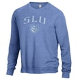 thumbnail image 2 of Men's Heathered Blue Saint Louis Billikens The Champ Tri-Blend Pullover Sweatshirt, 2 of 3