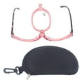 thumbnail image 2 of Magnifying Makeup Glasses Flip Down Scratch  Reading Glasses Folding Cosmetic Reading Glasses For Women Makeup Glasses Lightweight Rotating Single Lens, 2 of 8