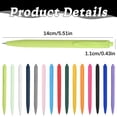 thumbnail image 3 of Clearance Retractable Silent Gel Pens, Green Barrel, Medium Point (0.5mm), Quick Dry Gel Ink Pens for Home, Office, Journaling, Writing, Note-Taking, Teacher Supplies, 5ml, 3 of 5