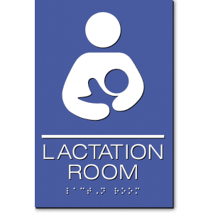 

Lactation Room Sign-Blue / White(2 Units)