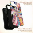 thumbnail image 4 of Cosmic Swirl Starburst Phone Case, Psychedelic Rainbow Galaxy Art Phone Cover Fits iPhone 16 15 14 13 12 11 Pro Max Mini, 4 of 6