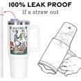 thumbnail image 4 of 40oz Tumbler with Handle & Straw Lid - Vacuum Insulated, Leakproof Stainless Steel Travel Mug - Plant Lover Gift for Women & Gardener Accessories, 4 of 6
