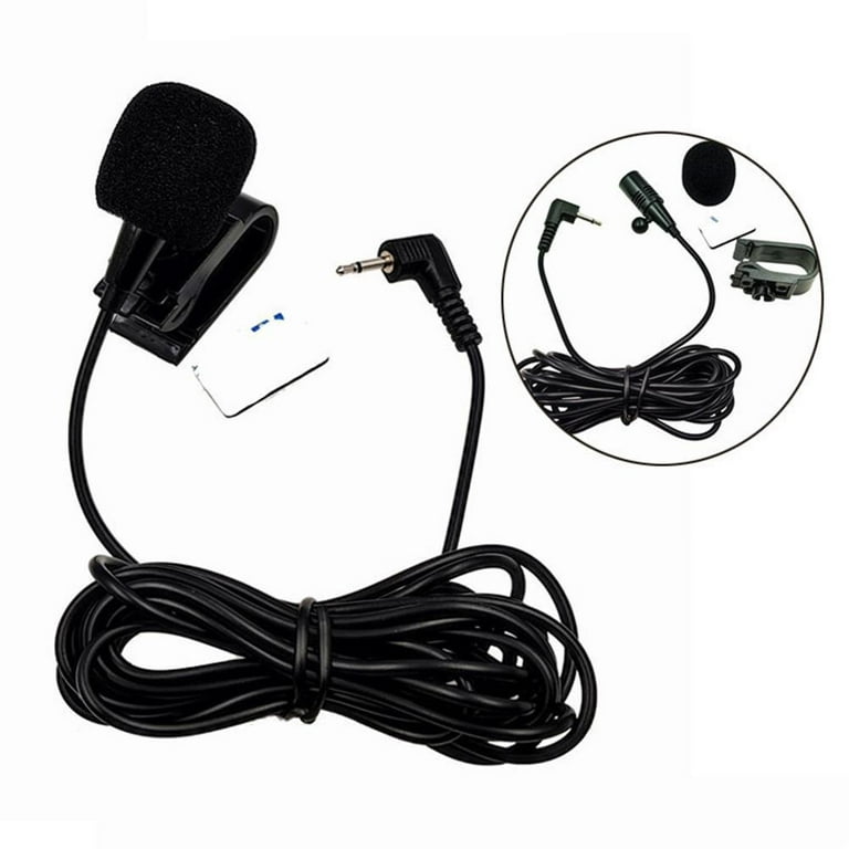 LEXXSON - Microphone Externe de Voiture Portable 3,5 mm pour autoradio  stéréo Bluetooth | Micro Externe 50 Hz-20 kHz pour Lecteur DVD Audio activé  par