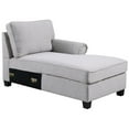 thumbnail image 6 of Devion Furniture Polyester Fabric U-Shaped Sectional Sofa in Light Gray, 6 of 6
