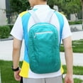 thumbnail image 3 of PBAZIH Lightweight Foldable Outdoor Backpack, Large Capacity Sports Travel Hiking Daypack for Men and Women, Water-Repellent Drawstring Design, 3 of 9