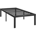 thumbnail image 7 of 18 Inch Tall-Bed-Frame Twin Size, Heavy Duty Black Metal Bed Frames No Box-Spring Needed, Easy Assembly, Under Bed Storage, Noise Free Mattress-Foundation Support up to 1000Lbs, 7 of 7