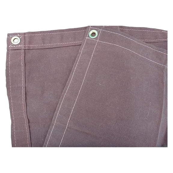 8 Ft. x 8 Ft. Brown 10 Oz. Canvas Tarp