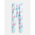 thumbnail image 3 of Wonder Nation Girls' Snug Fit Cotton Pajama Top and Pants Set, 2-Piece, Sizes 4-10, 3 of 3