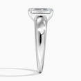 thumbnail image 3 of Dash Jewelry 14K White Gold Plated Ring - Emerald Cut Excellent 1.9 Ct Moissanite Engagement Ring - Solitaire Moissanite Rings for Her - Solo Stone Moissanite Rings for Women, 3 of 6