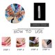 thumbnail image 5 of 24 uñas postizas de ataúd, uñas acrílicas extralargas, uñas postizas francesas brillantes para niñas y mujeres (azul). Nota: Sin pegamento., 5 of 5