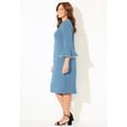 thumbnail image 3 of Catherines Women's Plus Size Faux Pearl Trim Ruffle Sleeve Shift Dress, 3 of 6