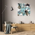 thumbnail image 3 of Natasha Barnes 36x36 Gallery Wrapped Canvas Wall Art Titled - Free Flow II, 3 of 4