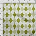 thumbnail image 3 of oneOone Silk Tabby Light Green Fabric Check Argyle Sewing Material Print Fabric By The Yard 42 Inch Wide, 3 of 5