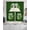 Green, variant on Flower Wreath Swag Curtains for Living Room/Bedroom Windows, Farmhouses Bow-Knot Black Stripes Kitchen Curtains and Valances Set 36 Inch Length, Light Filtering Swags Valance Curtain Panels