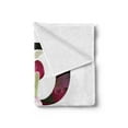 thumbnail image 2 of Letter P Soft Flannel Fleece Throw Blanket, Lady Slipper Flower with Dark Colored Letter P from Alphabet ABC Print, Cozy Plush for Indoor and Outdoor Use, 70" x 90", Magenta Black Green, by Ambesonne, 2 of 5