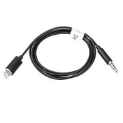 Auto Drive Lightning to 3.5 mm Plug Stereo Aux Cable, 3 ft Audio Cord, Mfi Certified,Black