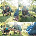 thumbnail image 4 of Clavijas para acampar, Clavijas Clavija para carpa, Clavija para carpa, Clavijas para carpa de 14 piezas, Clavijas para carpa de aluminio para acampar al aire libre Jardinería 18cm. Afortunado Sencillez, 4 of 5