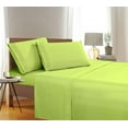 thumbnail image 2 of Elegant Comfort 4 Piece Bed Sheets 1500 Thread Count Microfiber, King, Lime, 2 of 2
