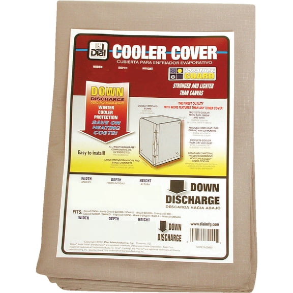 Dial Manufacturing 37x37x45 Down Cover 8946 — Residential Use, Standard Application