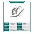 thumbnail image 2 of 10 Tarjetas de Punto de Patrullaje RFID NFC de 13,56 MHz FM11RF08, Antimetálicas, 70 X 60 mm, Luminosas, con Escudo HF, Etiquetas de Inspección para Seguridad., 2 of 6
