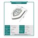 thumbnail image 2 of 10 Tarjetas de Punto de Patrullaje RFID NFC de 13,56 MHz FM11RF08, Antimetálicas, 70 X 60 mm, Luminosas, con Escudo HF, Etiquetas de Inspección para Seguridad., 2 of 5