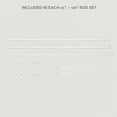 thumbnail image 6 of Exclusive Home Lancelot 1" Window Curtain Rod and Finial Set, Adjustable 66"-120", Off White, 6 of 8